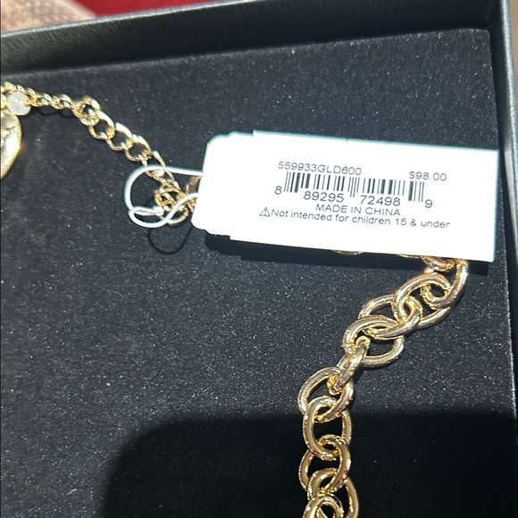 Betsey Johnson Red and Gold Heart Charm Necklace - Picture 5 of 5